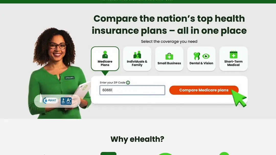 eHealth: Get Medicare Health Insurance Quotes